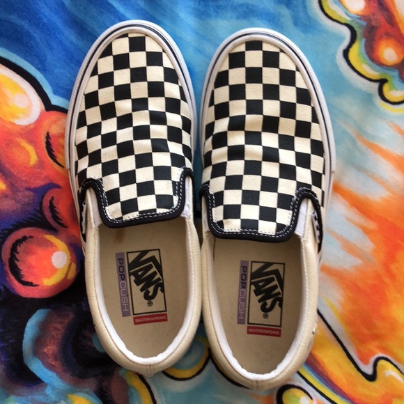 🔥 EUC Vans checker slip-on!! - Picture 6 of 7